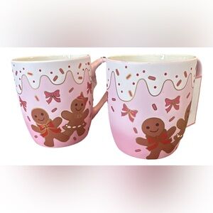 Peppermint & Pine Gingerbread Mugs #pinkmas NWT